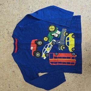 Mini Boden long sleeve vehicle tee, 4-5Y